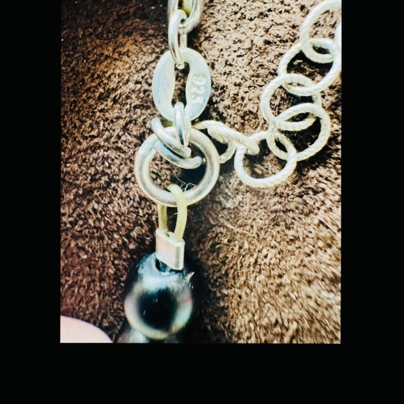 ANGEL AURA MATTE OBSIDIAN .925 hardware bracelet - Picture 4 of 5